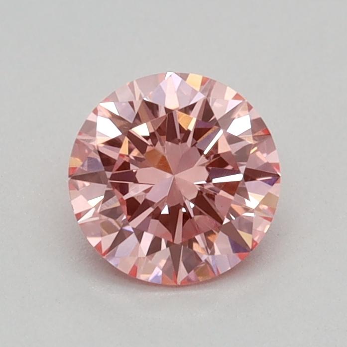 0.34 Ct. Fancy Vivid Pink Round Lab Grown Diamond