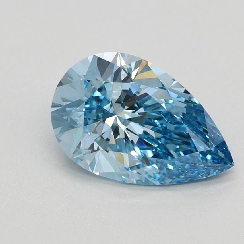 1.09 Ct. Fancy Vivid Blue Pear Lab Grown Diamond