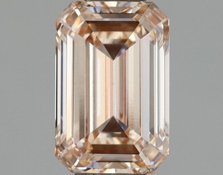 1.05 Ct. Fancy Light Orange Pink Emerald Lab Grown Diamond