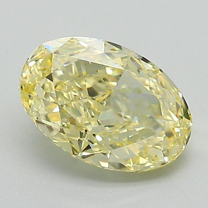 1.21 Ct. Fancy Intense Yellow Oval Lab Grown Diamond