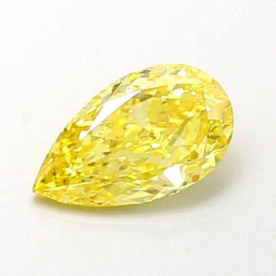 1.00 Ct. Fancy Vivid Yellow Pear Lab Grown Diamond