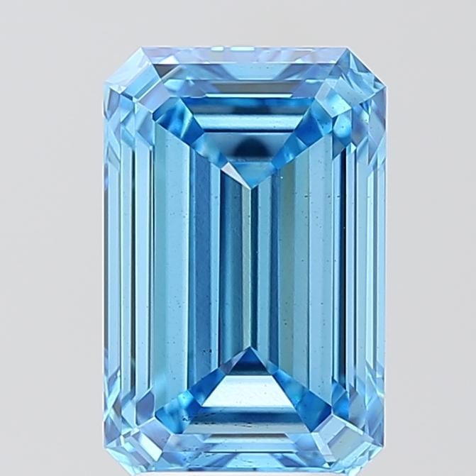 3.50 Ct. Fancy Vivid Blue Emerald Lab Grown Diamond