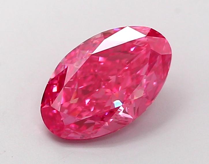 1.37 Ct. Fancy Vivid  Pink Oval Lab Grown Diamond