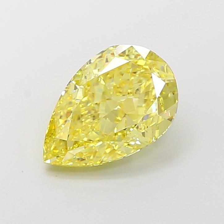 3.01 Ct. Fancy Intense  Yellow Pear Lab Grown Diamond