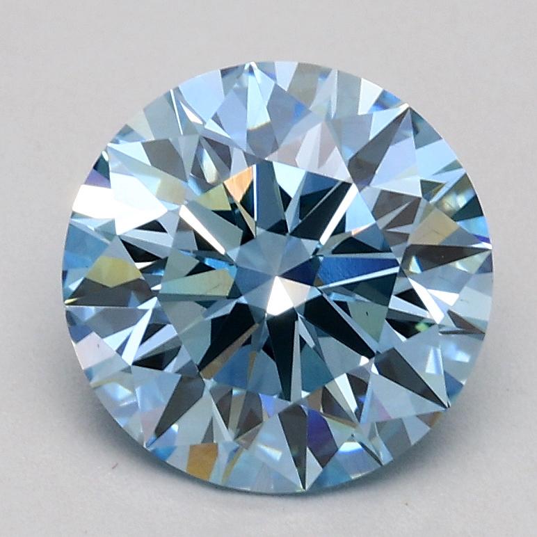 1.56 Ct. Fancy Blue Round Lab Grown Diamond
