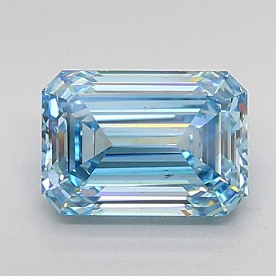 2.51 Ct. Fancy Intense Blue Emerald Lab Grown Diamond