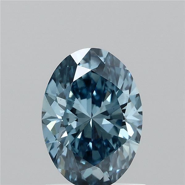 1.02 Ct. Fancy Vivid Blue Oval Lab Grown Diamond