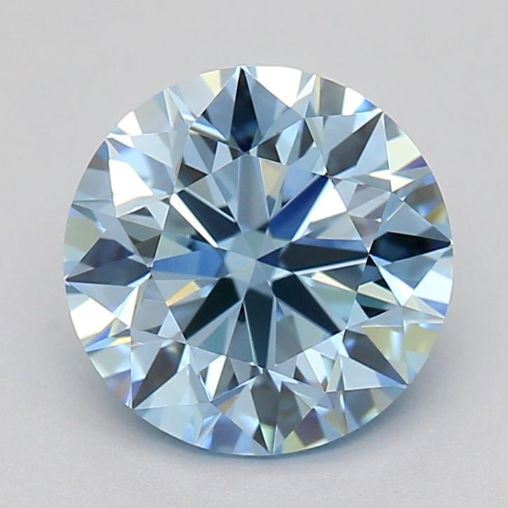 1.07 Ct. Fancy Vivid  Blue Round Lab Grown Diamond