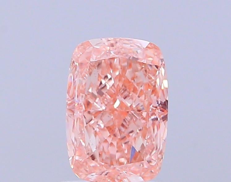 1.34 Ct. Fancy Intense  Pink Cushion Lab Grown Diamond