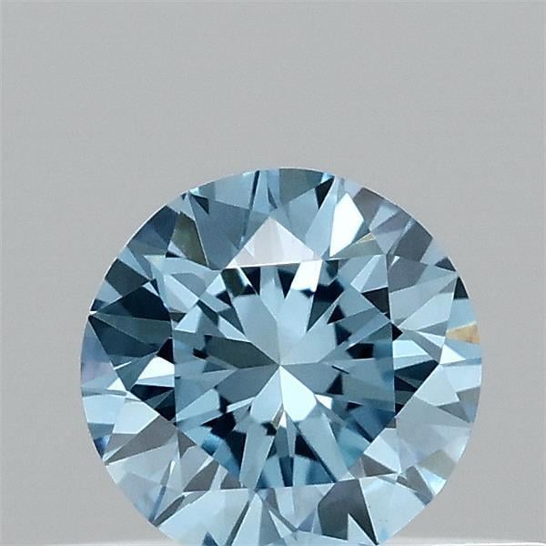 0.32 Ct. Fancy Vivid  Blue Round Lab Grown Diamond