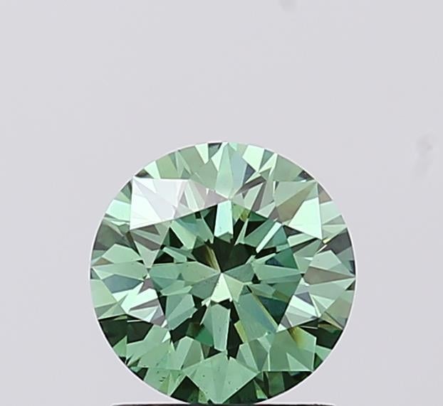 1.00 Ct. Fancy Vivid  Green Round Lab Grown Diamond