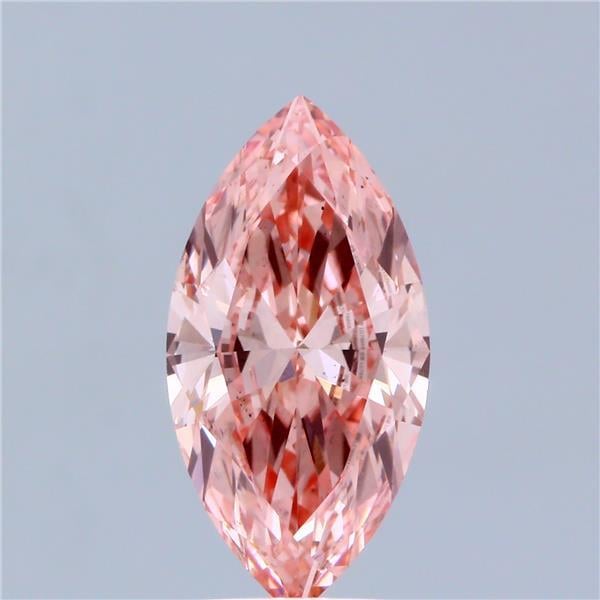 2.01 Ct. Fancy Vivid Pink Marquise Lab Grown Diamond