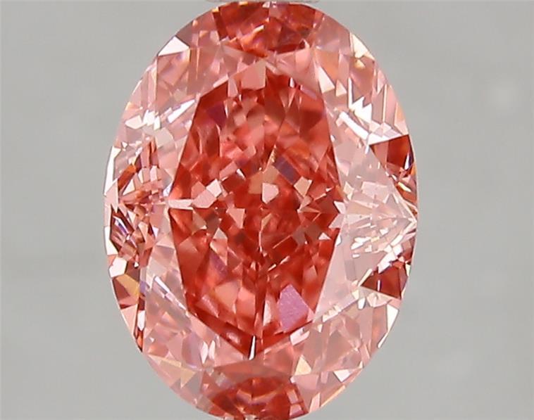 2.03 Ct. Fancy Vivid Pink Oval Lab Grown Diamond