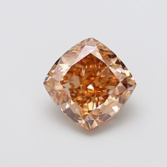 1.07 Ct. Fancy Light Brown Cushion Lab Grown Diamond