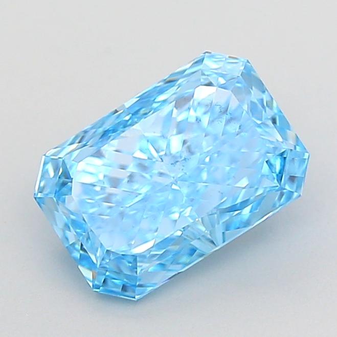 1.58 Ct. Fancy Vivid  Blue Radiant Lab Grown Diamond
