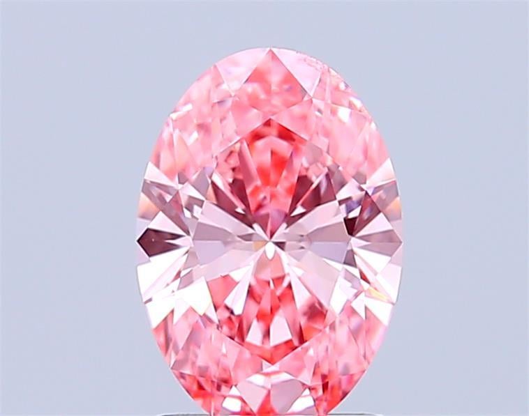 1.58 Ct. Fancy Vivid Pink Oval Lab Grown Diamond