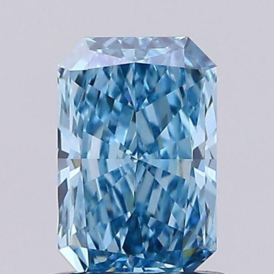 0.80 Ct. Fancy Vivid Blue Radiant Lab Grown Diamond