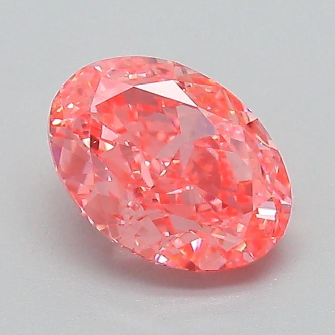 1.13 Ct. Fancy Vivid Pink Oval Lab Grown Diamond