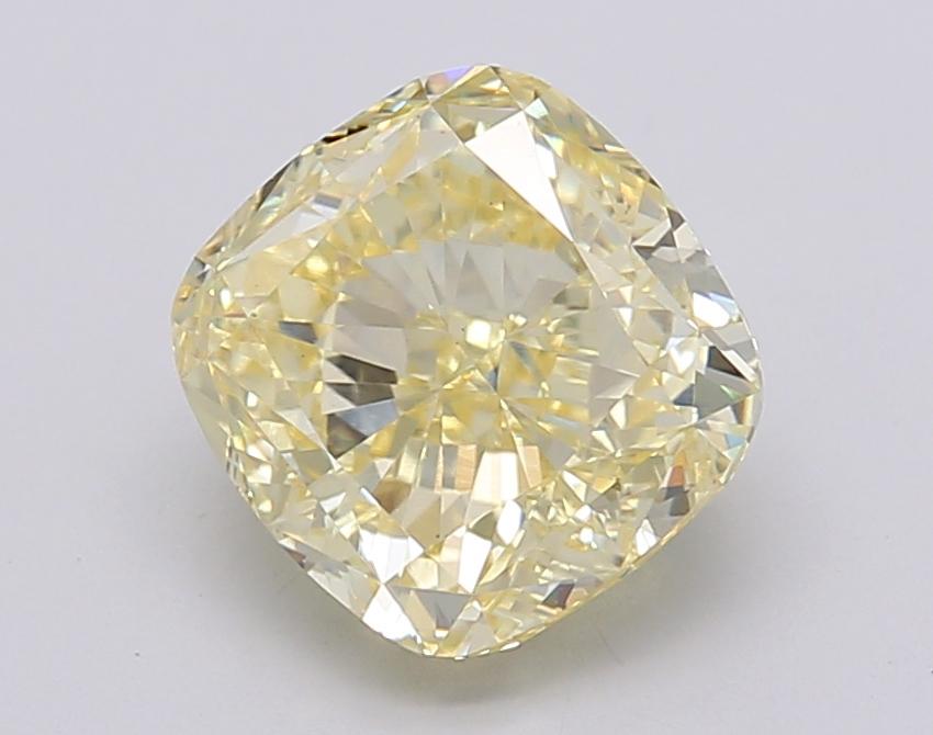 3.03 Ct. Fancy Intense Yellow Cushion Lab Grown Diamond
