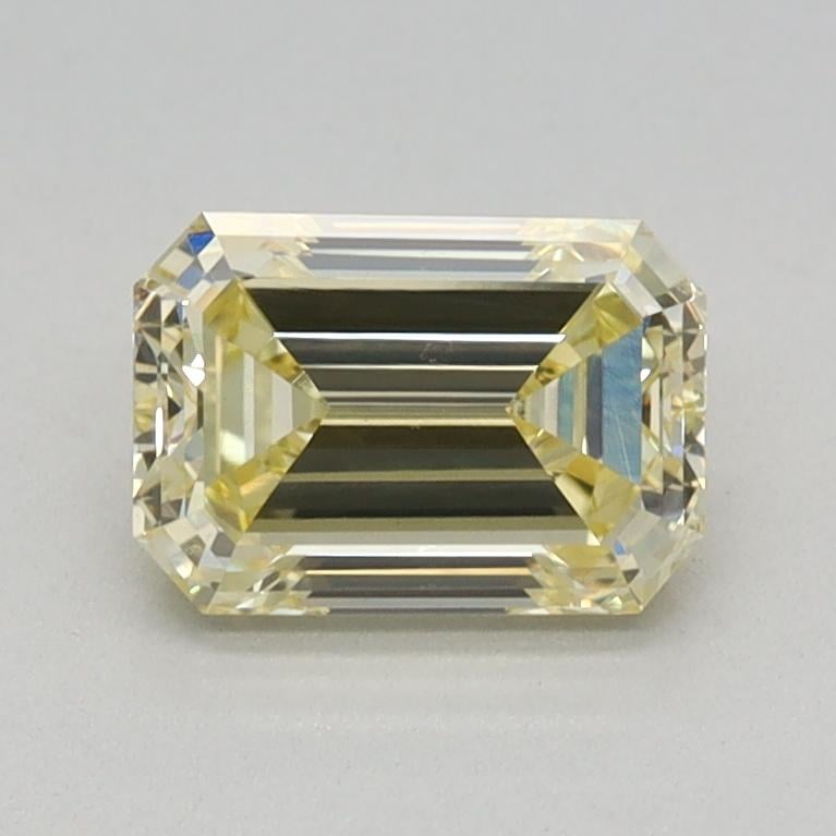 0.78 Ct. Fancy Light Yellow Emerald Lab Grown Diamond