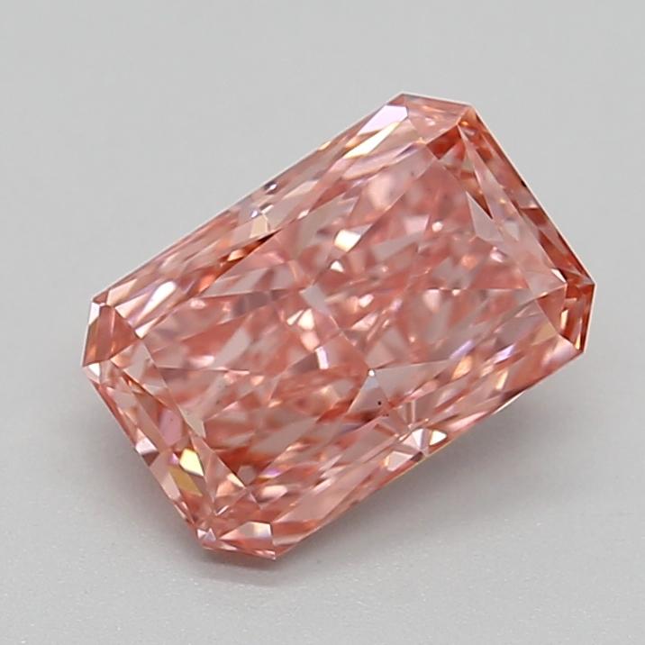 1.37 Ct. Fancy Vivid  Pink Radiant Lab Grown Diamond