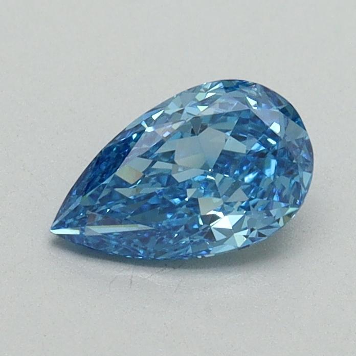 0.58 Ct. Fancy Vivid Blue Pear Lab Grown Diamond