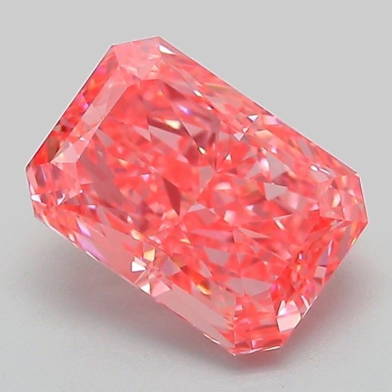 2.20 Ct. Fancy Vivid Pink Radiant Lab Grown Diamond