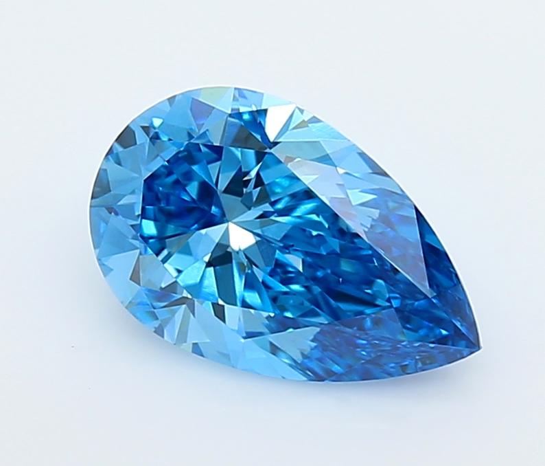 1.72 Ct. Fancy Vivid  Blue Pear Lab Grown Diamond
