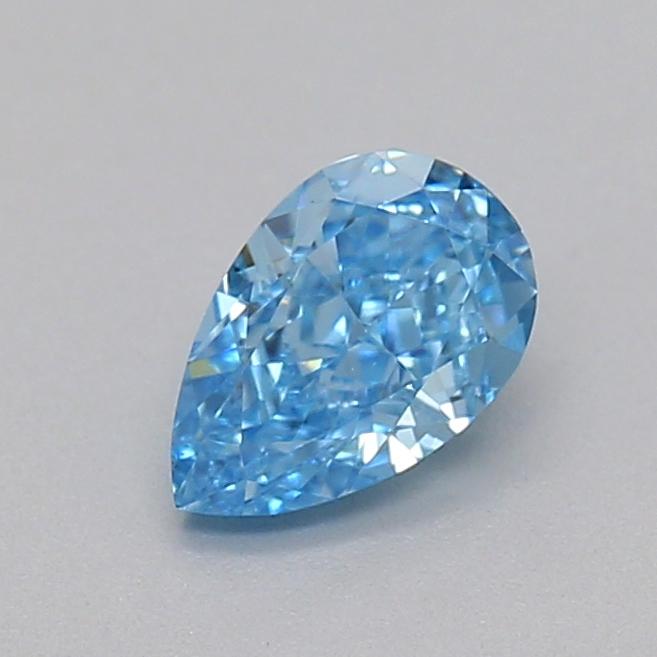 0.33 Ct. Fancy Vivid Blue Pear Lab Grown Diamond