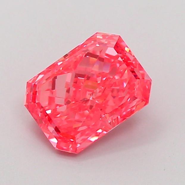 1.32 Ct. Fancy Vivid Pink Radiant Lab Grown Diamond