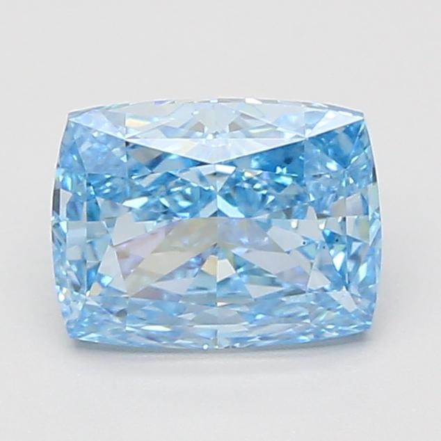 2.00 Ct. Fancy Vivid Blue Cushion Lab Grown Diamond