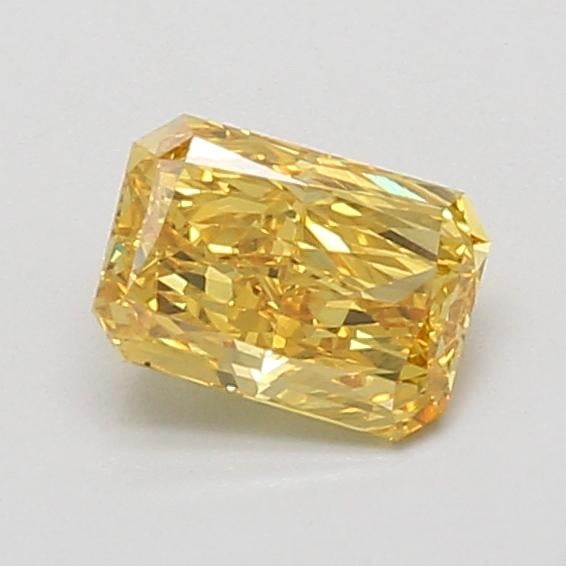 0.75 Ct. Fancy Vivid Yellow Radiant Lab Grown Diamond
