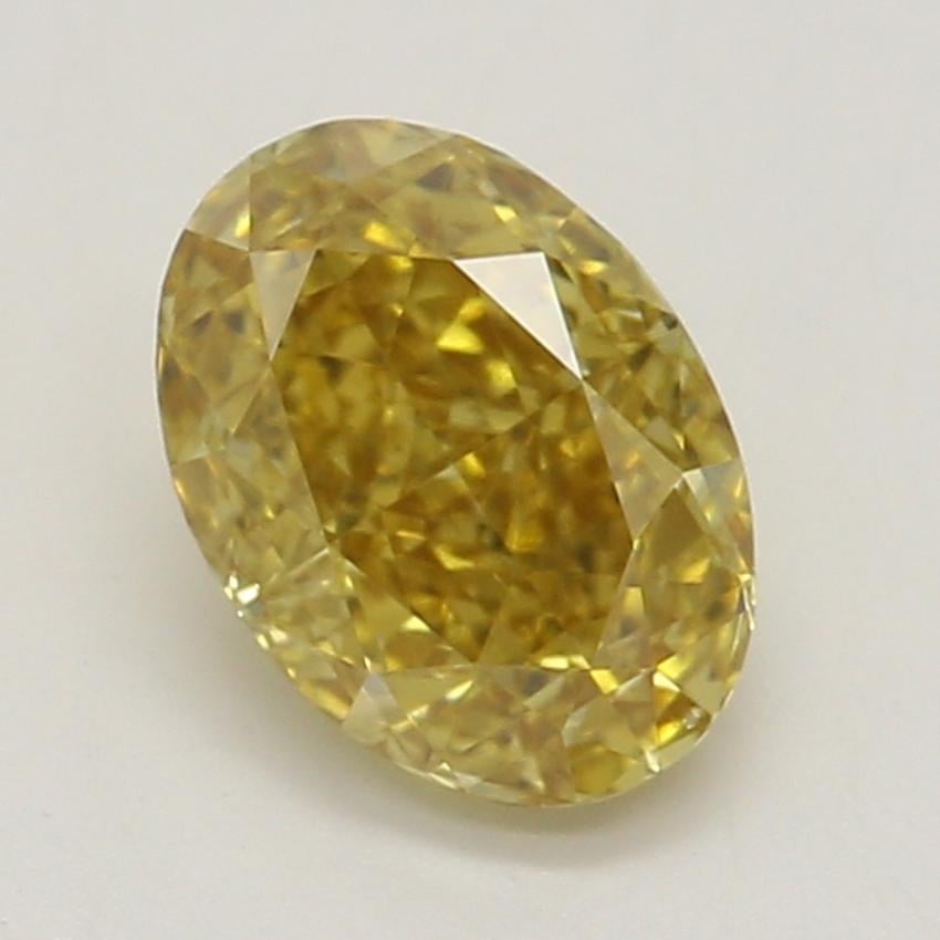 0.50 Ct. Fancy Deep Brownish Orangy Yellow Oval Diamond
