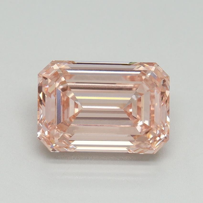 3.09 Ct. Fancy Intense Pink Emerald Lab Grown Diamond