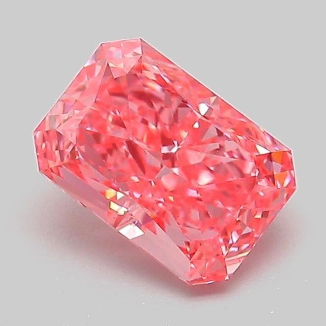 1.10 Ct. Fancy Vivid Pink Radiant Lab Grown Diamond