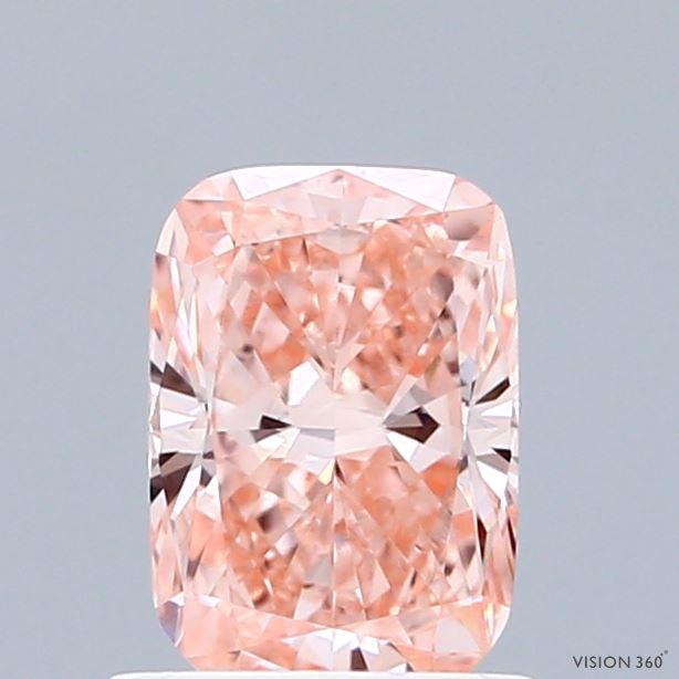 1.02 Ct. Fancy Intense  Pink Cushion Lab Grown Diamond