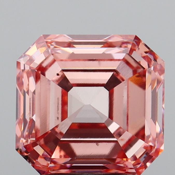 3.00 Ct. Fancy Intense  Pink Asscher Lab Grown Diamond
