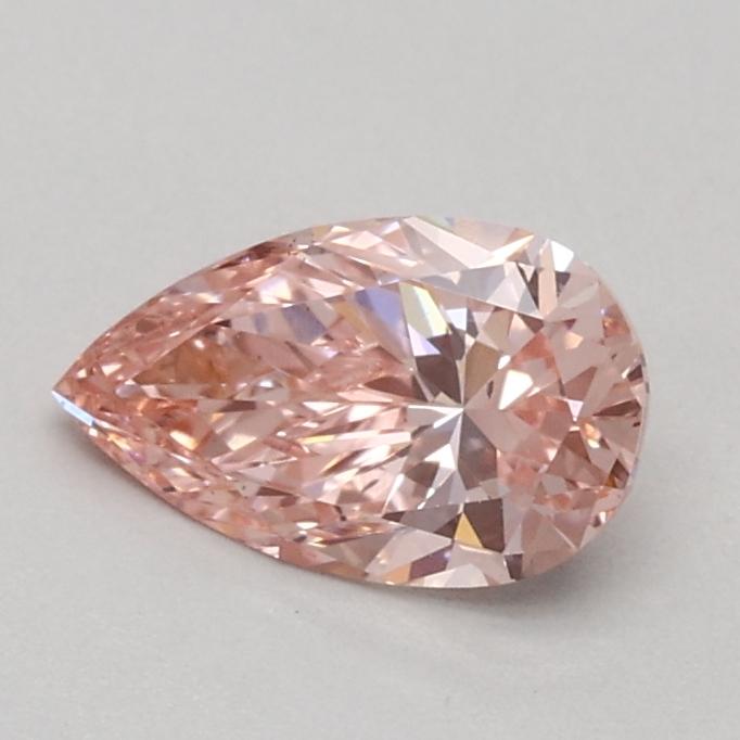 0.45 Ct. Fancy Intense Pink Pear Lab Grown Diamond