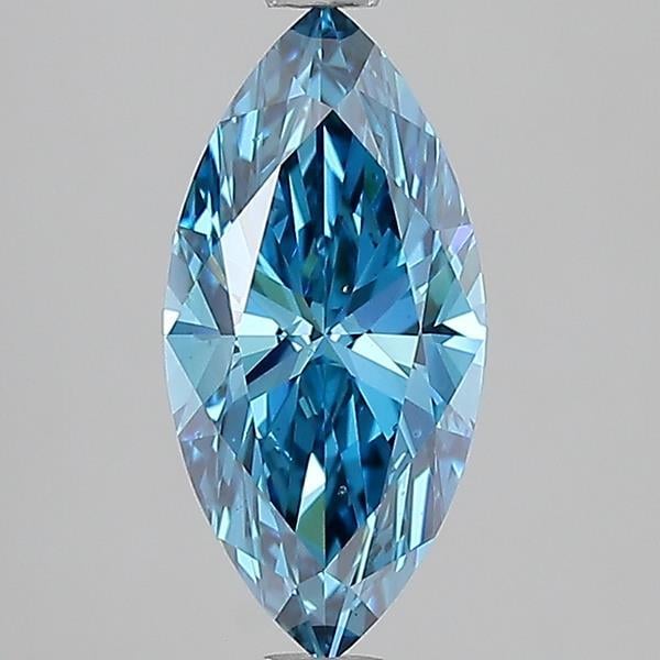 1.50 Ct. Fancy Vivid  Blue Marquise Lab Grown Diamond