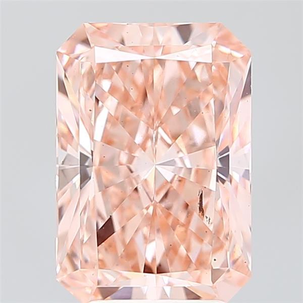 4.06 Ct. Fancy Intense Pink Radiant Lab Grown Diamond