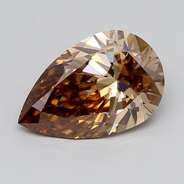 2.03 Ct. Fancy Light  Brown Pear Lab Grown Diamond