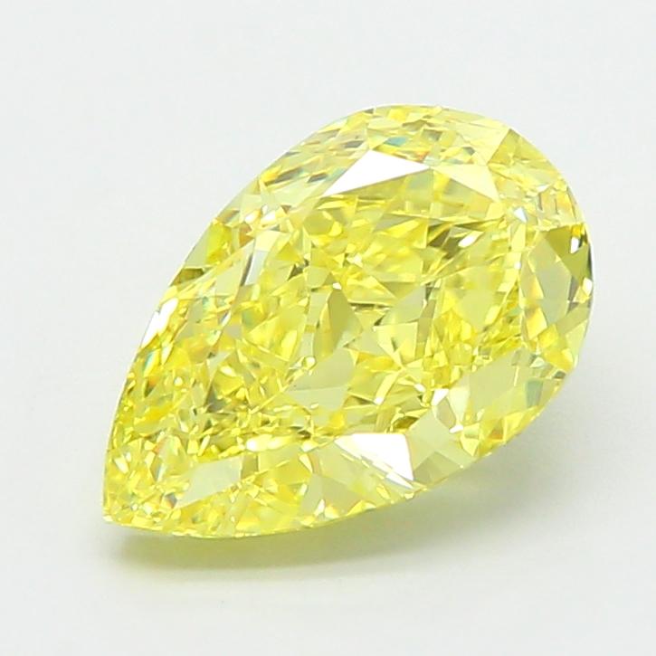 2.50 Ct. Fancy Intense Yellow Pear Lab Grown Diamond