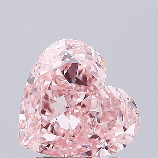 2.02 Ct. Fancy Vivid Pink Heart Lab Grown Diamond