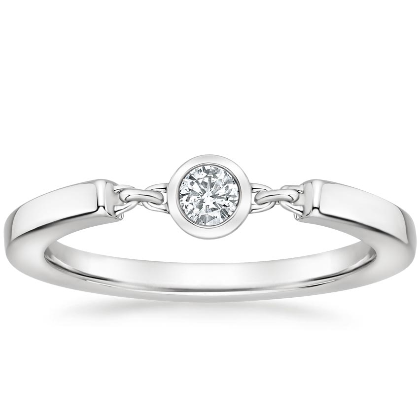 Rose gold diamond engagement ring with surprise diamond details