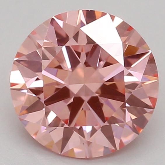 1.03 Ct. Fancy Vivid Pink Round Lab Grown Diamond