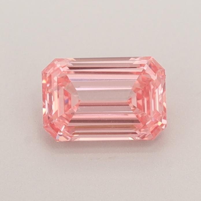 0.52 Ct. Fancy Intense  Pink Emerald Lab Grown Diamond