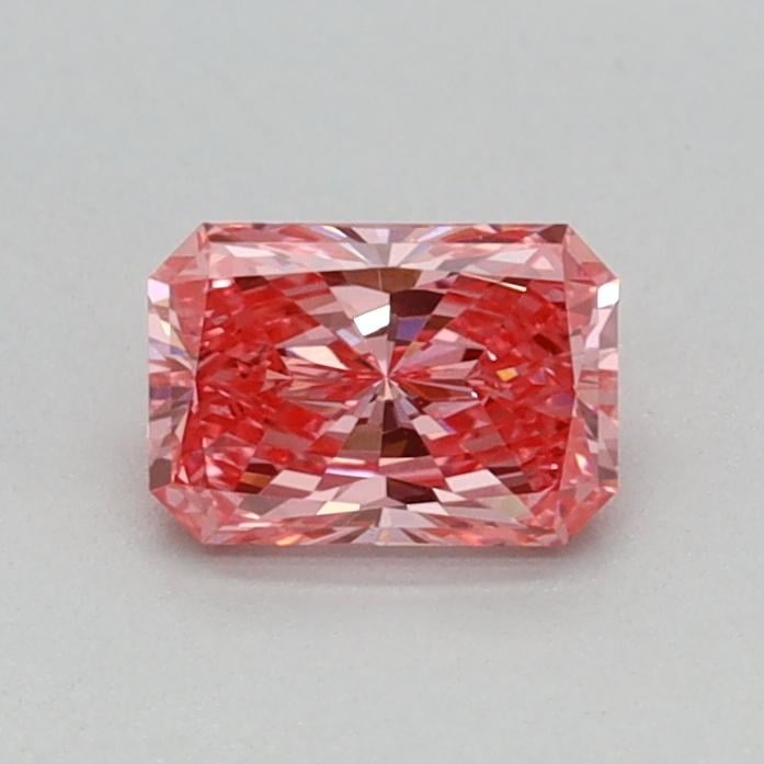 0.38 Ct. Fancy Vivid Pink Radiant Lab Grown Diamond