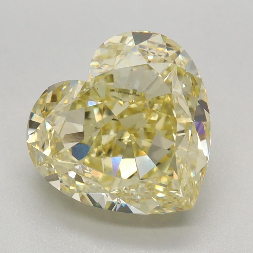 3.84 Ct. Fancy Intense Yellow Heart Lab Grown Diamond