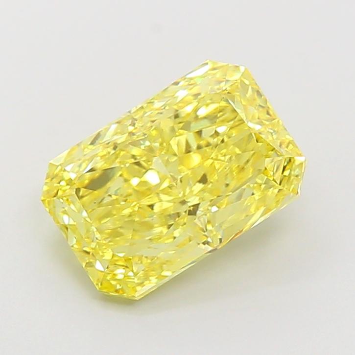 4.51 Ct. Fancy Vivid Yellow Radiant Lab Grown Diamond