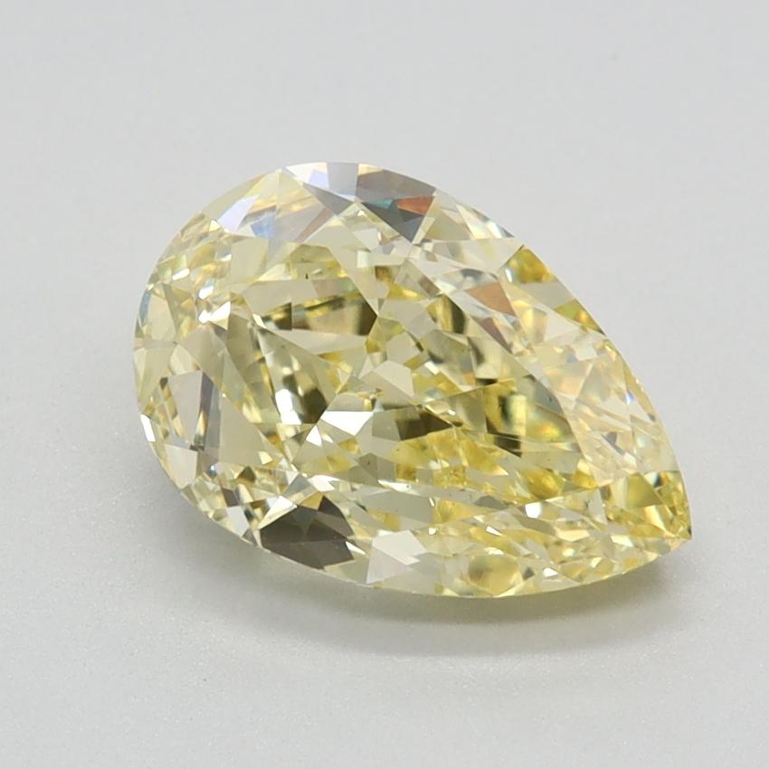 2.01 Ct. Fancy Intense Yellow Pear Lab Grown Diamond